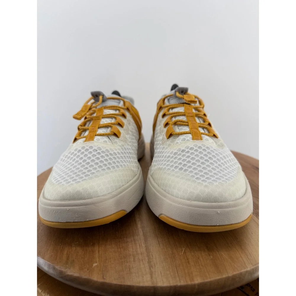 Stio Colter Low Women's Mustard Yellow White Mesh Bungee Sneakers Size 8.5